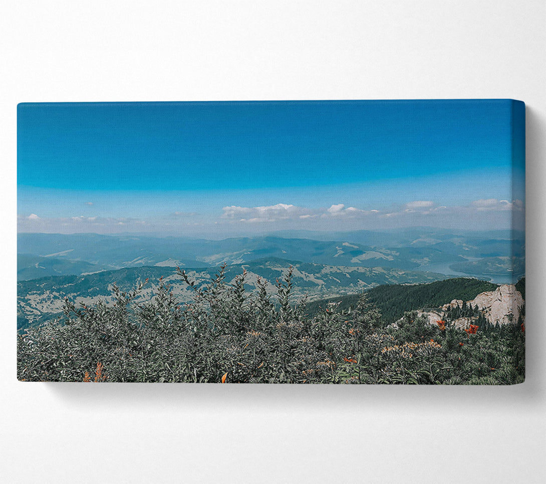  A Canvas Print of Blue Mountain Vista Canvas Wall Art