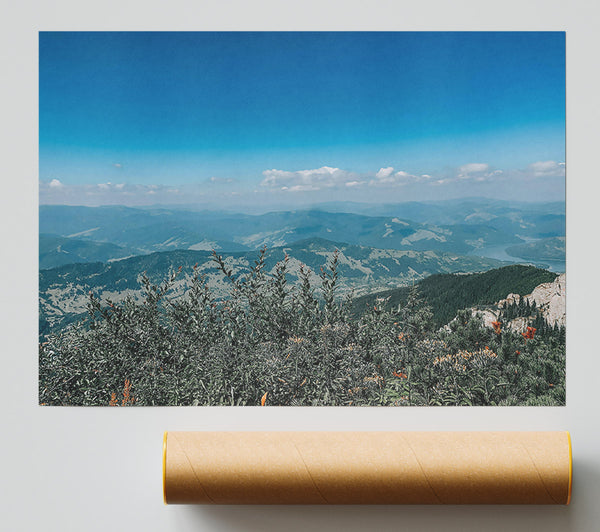 Blue Mountain Vista Giclee Print