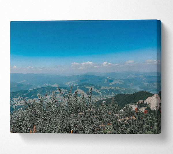  A Canvas Print of Blue Mountain Vista Canvas Wall Art
