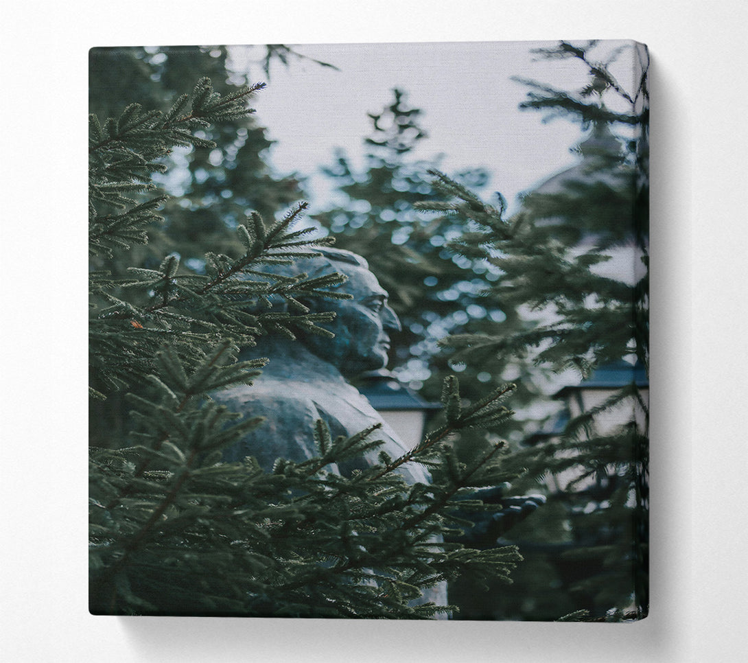  A Canvas Print of Green Through The Pines Canvas Art
