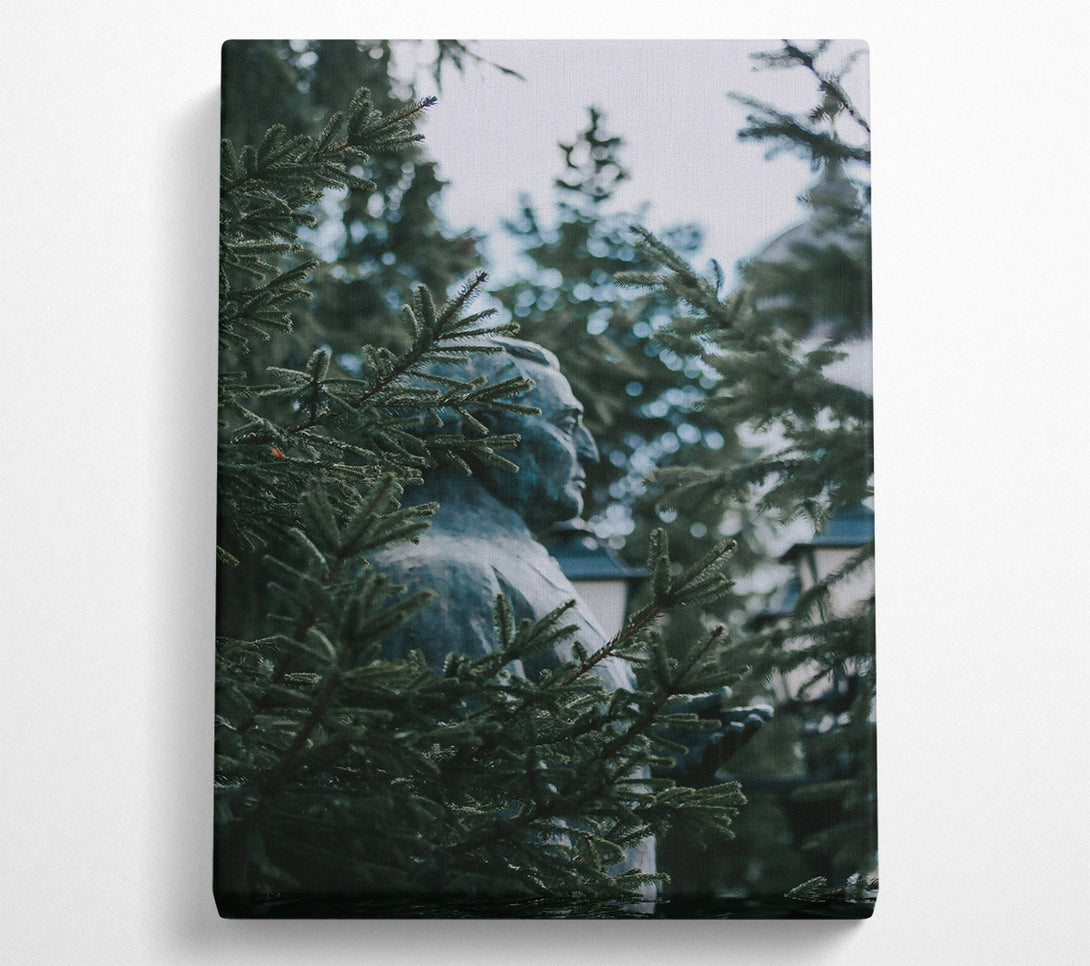  A Canvas Print of Green Through The Pines Canvas Art