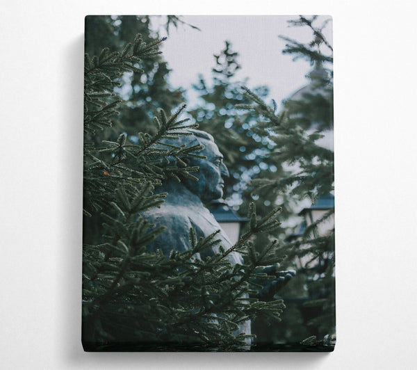  A Canvas Print of Green Through The Pines Canvas Art