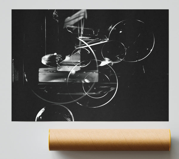 Black Glass Reflection Giclee Print