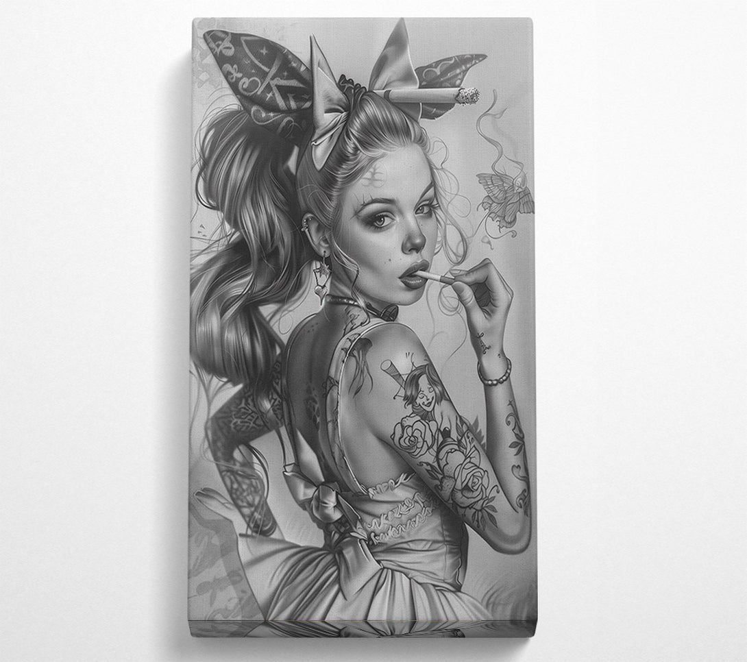  A Canvas Print of Alice In Wonderland Smoking Canvas Art