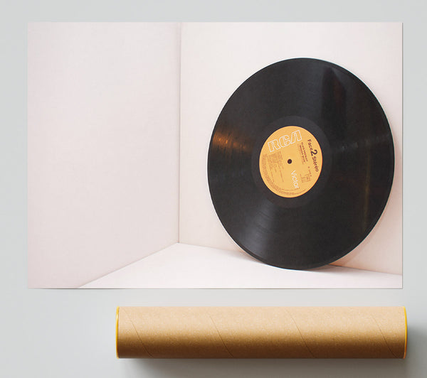 Black Vinyl Corner Giclee Print