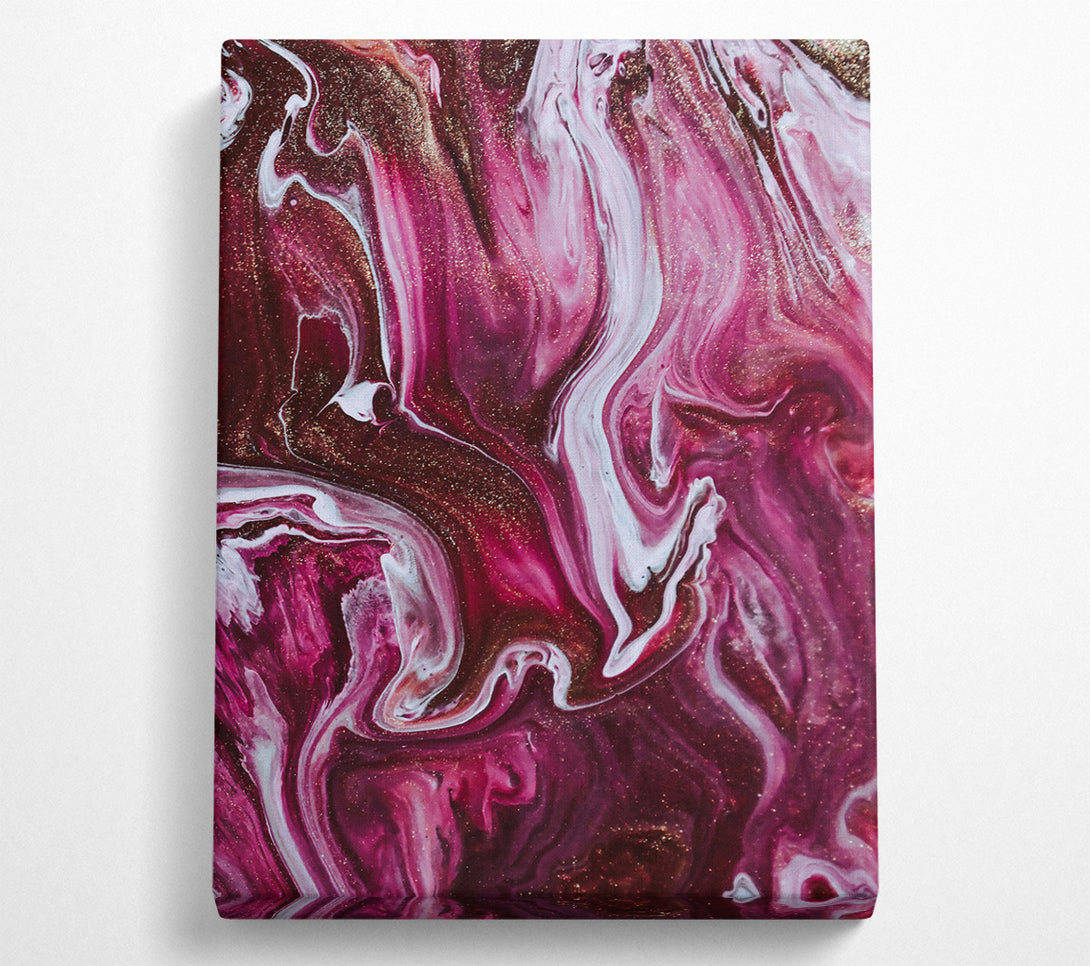  A Canvas Print of Crimson Swirling Dreams Canvas Wall Art