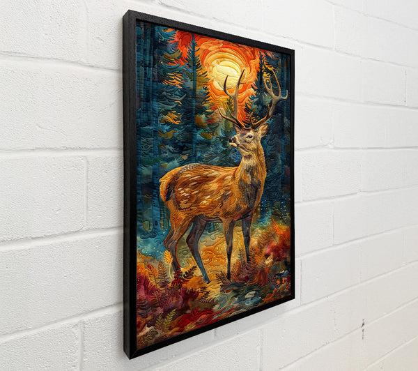 Golden Forest Deer