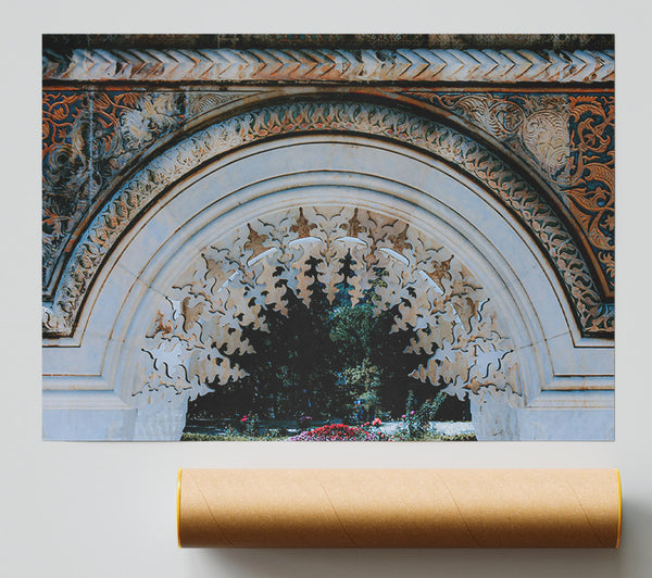 Stonework In Beige Giclee Print