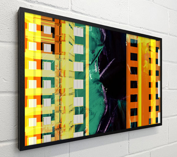 Orange Window Frames
