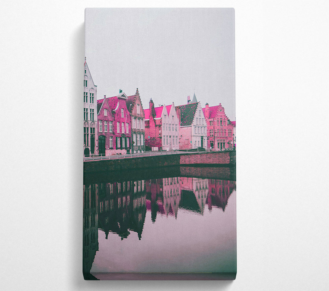  A Canvas Print of Amsterdam Canal Canvas Print