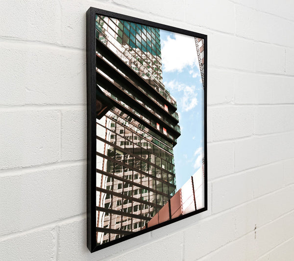 Steel And Sky Reflection