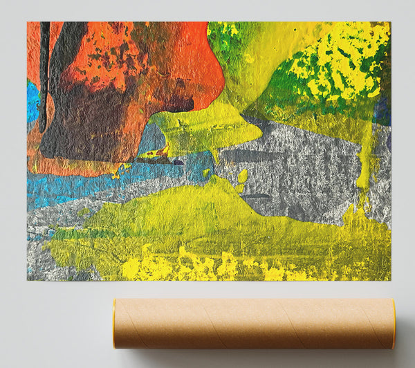 Yellow Abstract Dreamscape Print