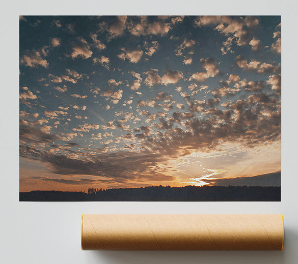 Golden Cloud Symphony Giclee Print
