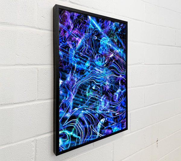 Electric Blue Abstract