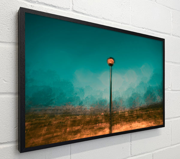 Teal Light Reflection