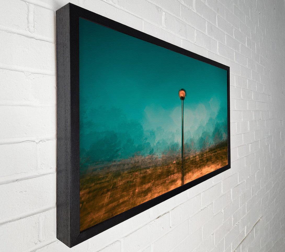 A Canvas Print of Teal Light Reflection Canvas Wall Art