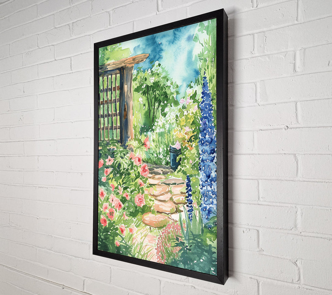  A Canvas Print of An English Garden Canvas Wall Art