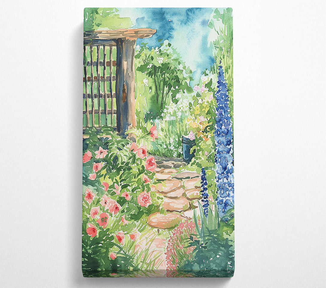  A Canvas Print of An English Garden Canvas Wall Art
