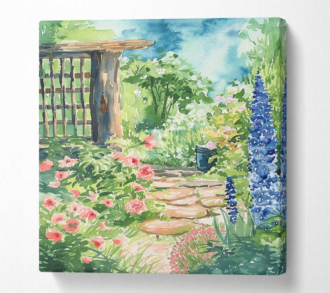  A Canvas Print of An English Garden Canvas Wall Art