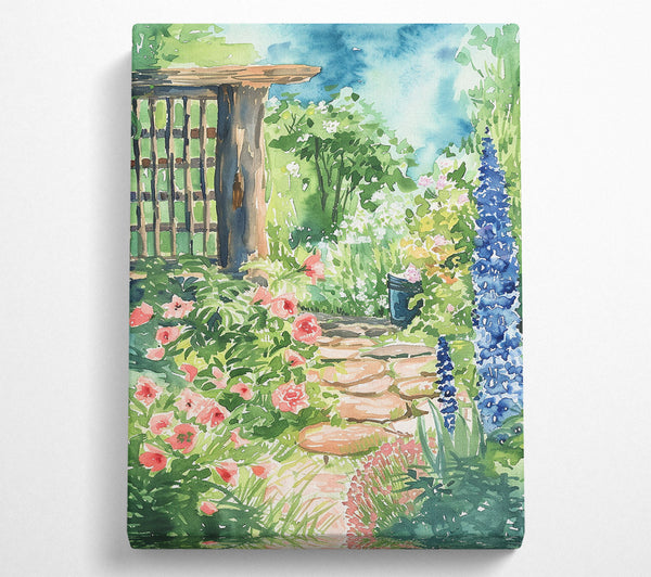  A Canvas Print of An English Garden Canvas Wall Art