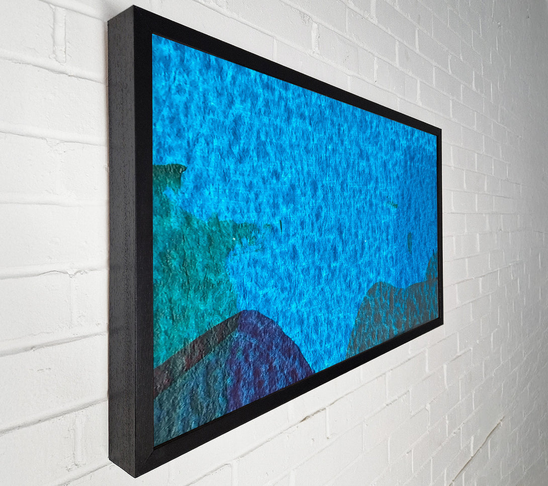  A Canvas Print of Azure Hues And Shadows Canvas Wall Art
