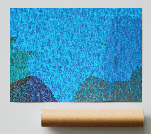 Azure Hues And Shadows Giclee Print