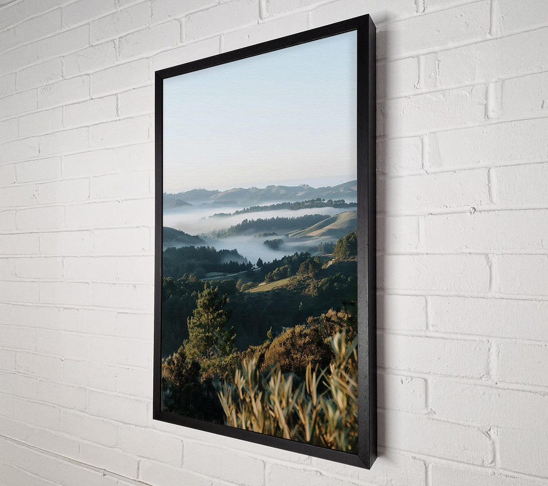  A Canvas Print of Blue Mist Valley Canvas Print