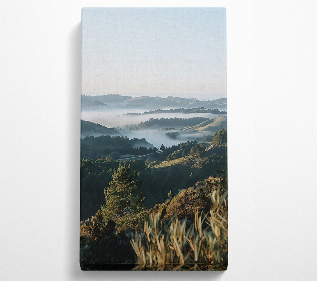  A Canvas Print of Blue Mist Valley Canvas Print