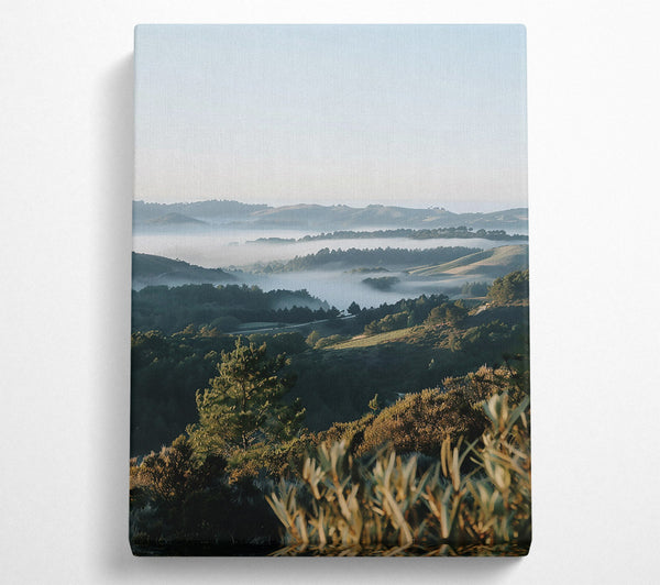  A Canvas Print of Blue Mist Valley Canvas Print