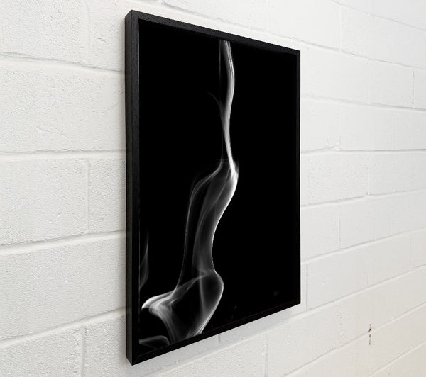 White Smoke Flowing Downward