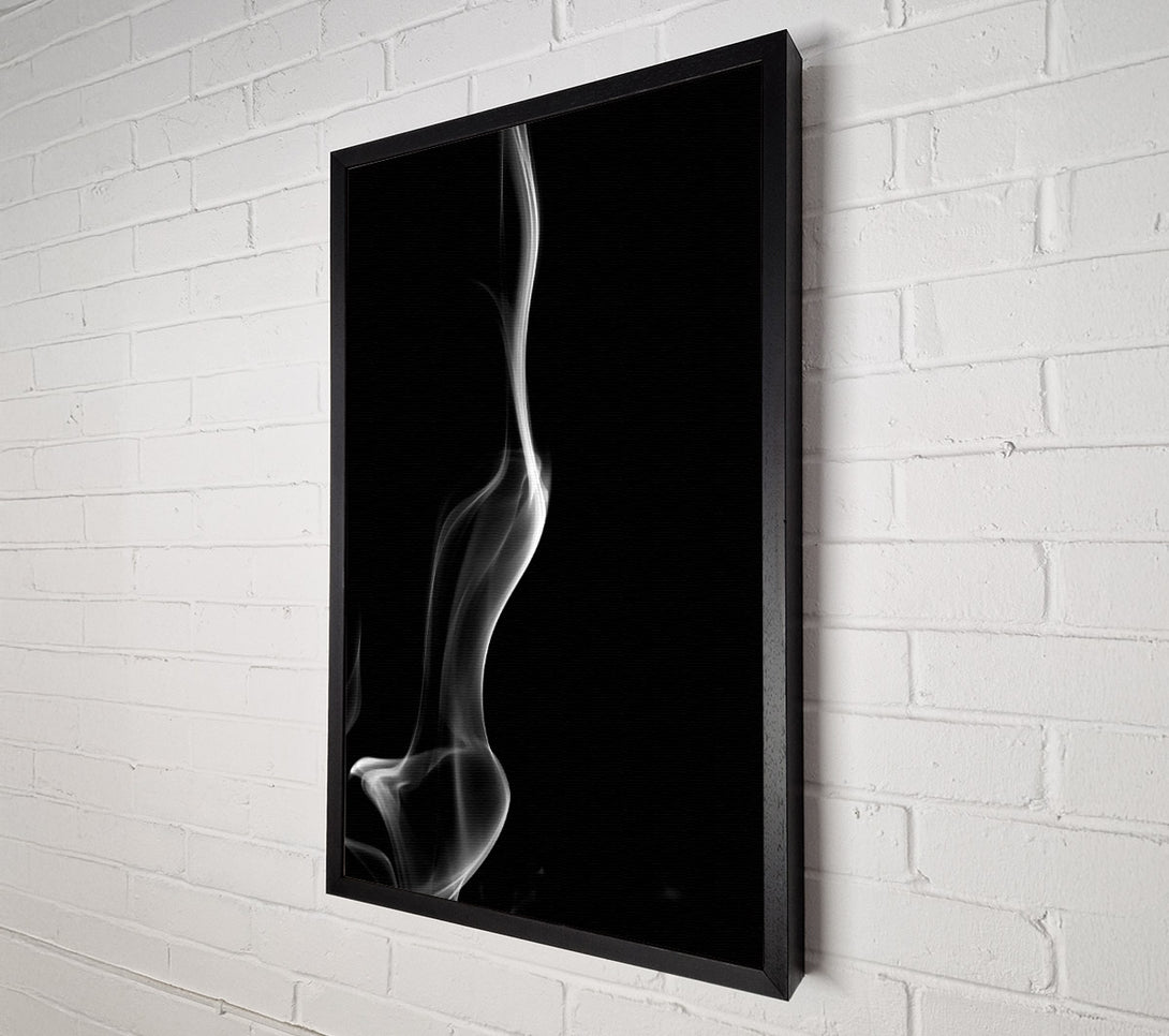  A Canvas Print of White Smoke Flowing Downward Canvas Art