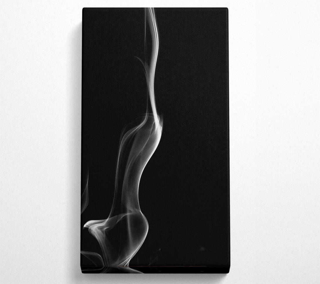  A Canvas Print of White Smoke Flowing Downward Canvas Art