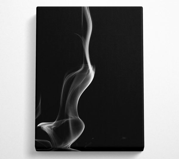  A Canvas Print of White Smoke Flowing Downward Canvas Art