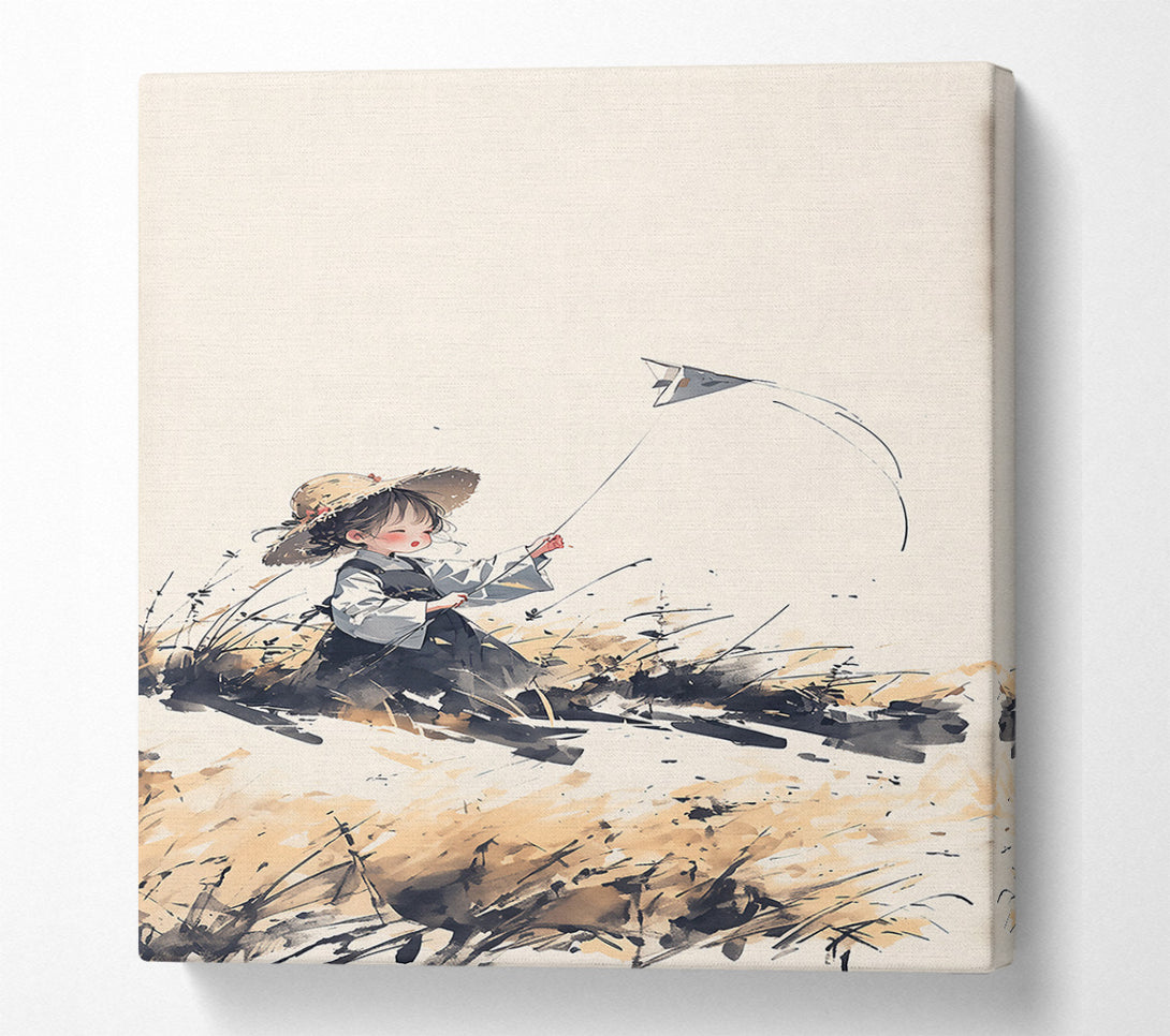  A Canvas Print of Tan Kite Dreams Canvas Art