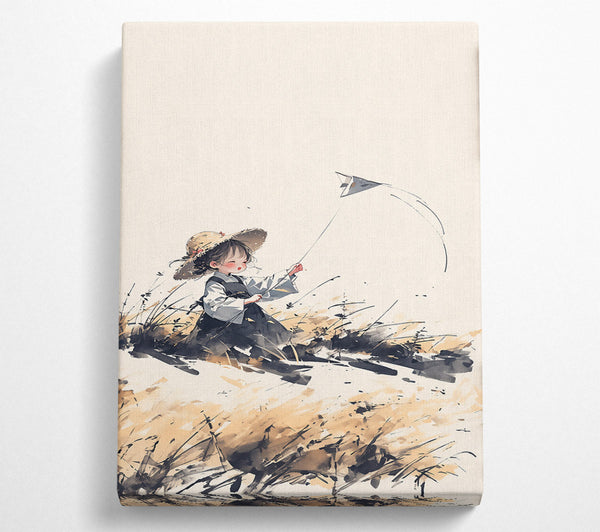  A Canvas Print of Tan Kite Dreams Canvas Art