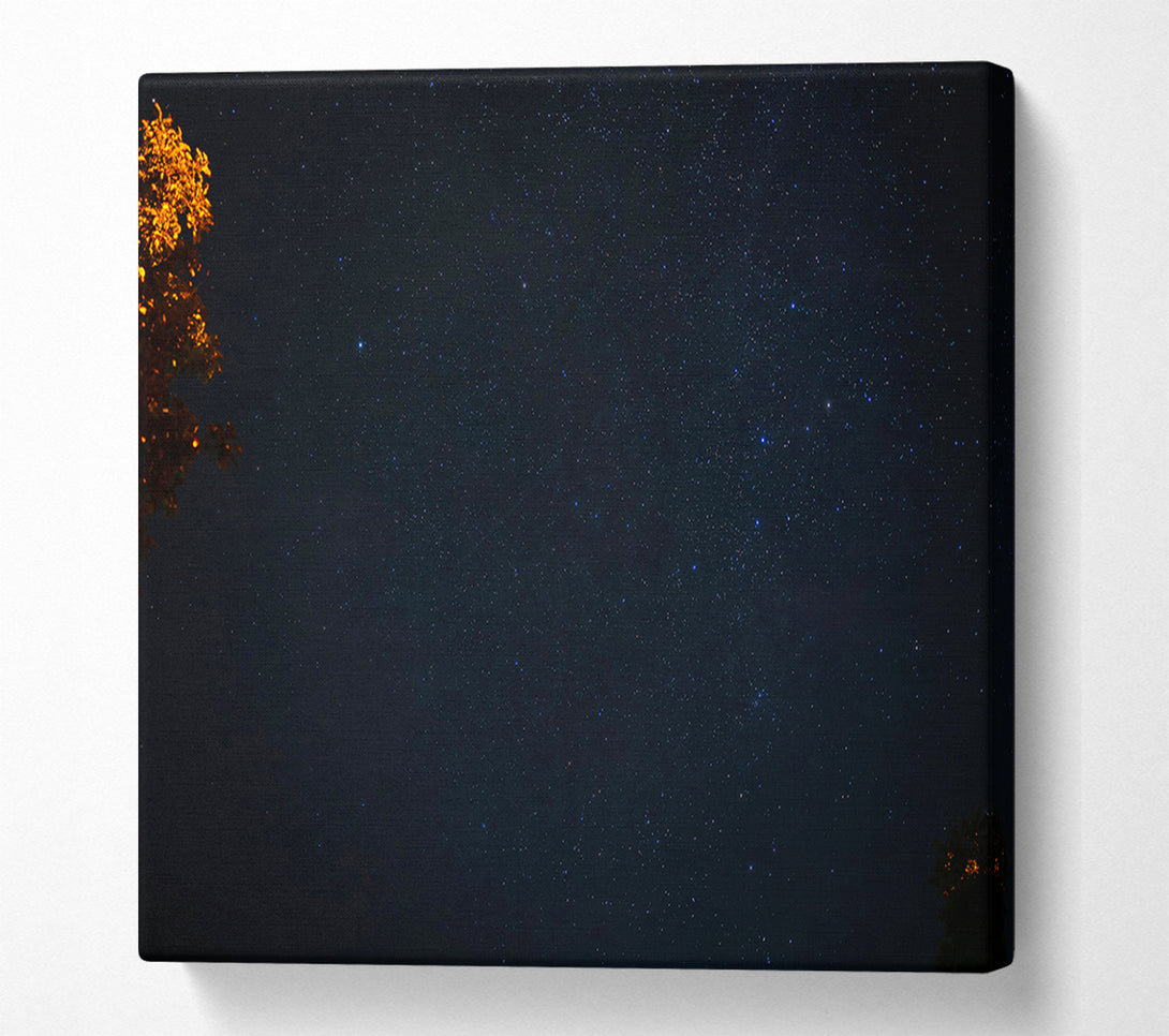  A Canvas Print of Night Sky'S Embrace Canvas Wall Art