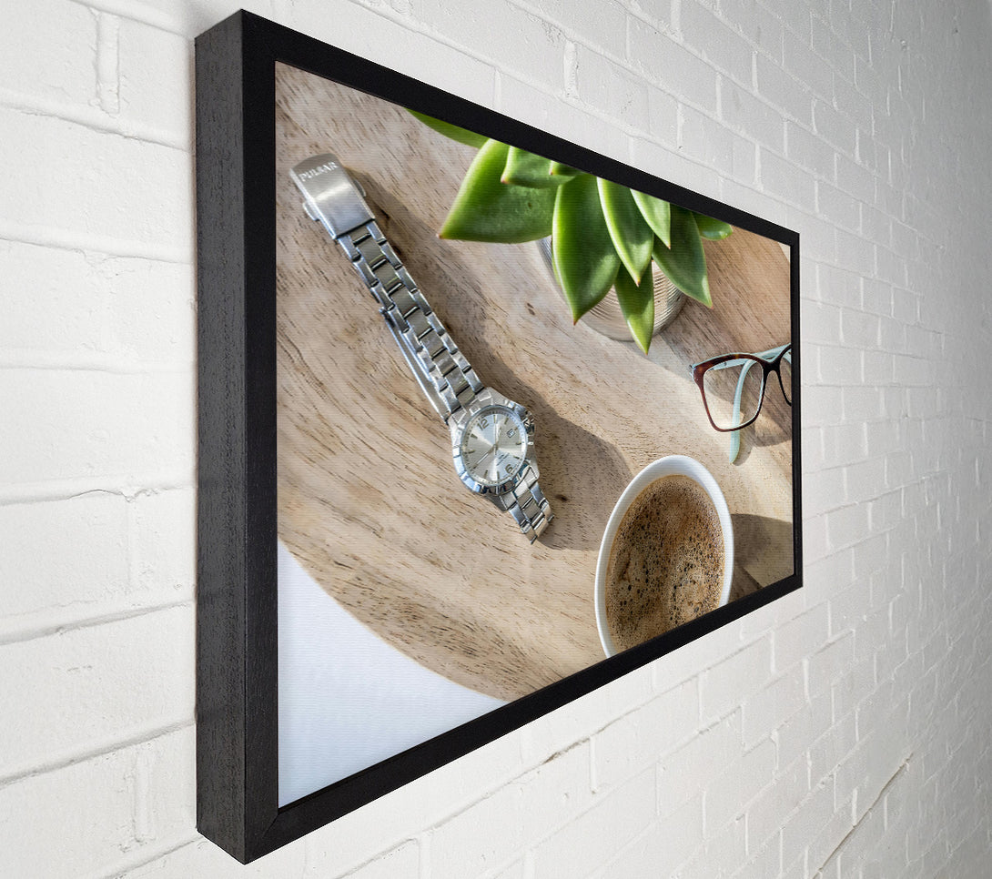  A Canvas Print of Brown Coffee Break Canvas Wall Art