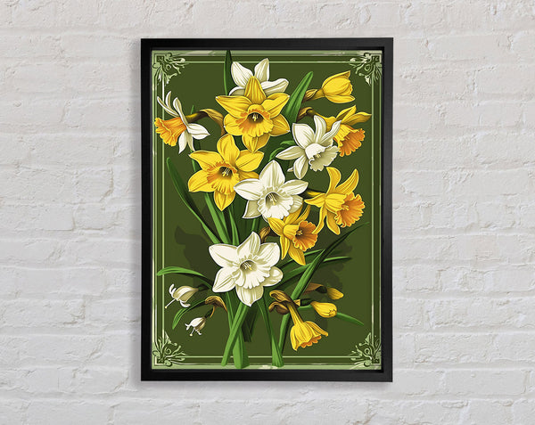 Antique Flowers Framed Print