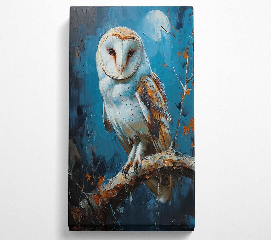  A Canvas Print of Azure Owl Watch Canvas Art