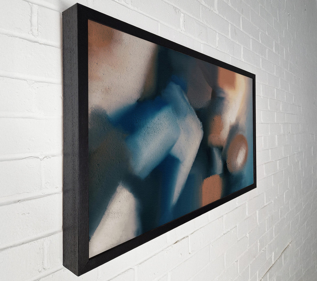  A Canvas Print of Azure And Terracotta Forms Canvas Print