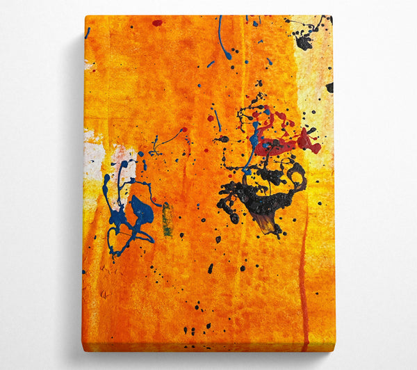  A Canvas Print of Golden Splashes Of Color Canvas Wall Art