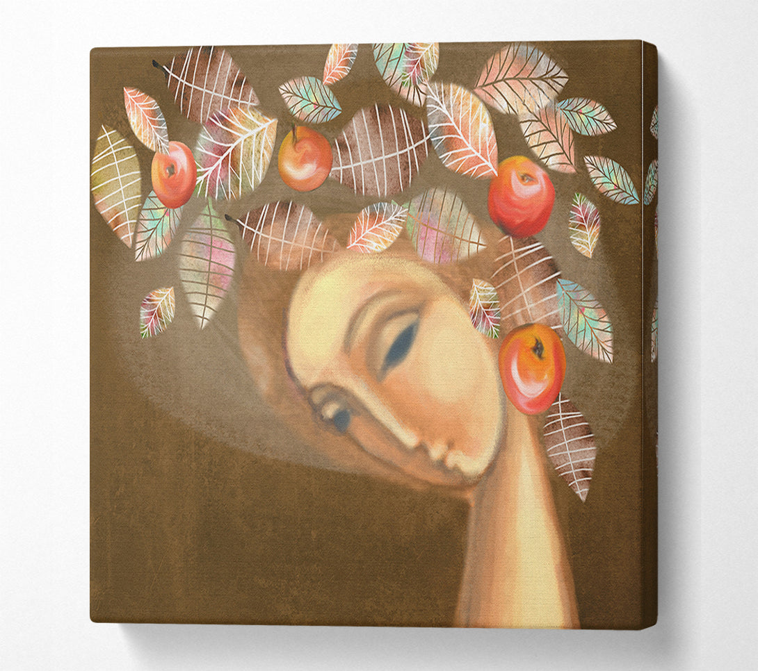  A Canvas Print of Apple Lady Canvas Wall Art