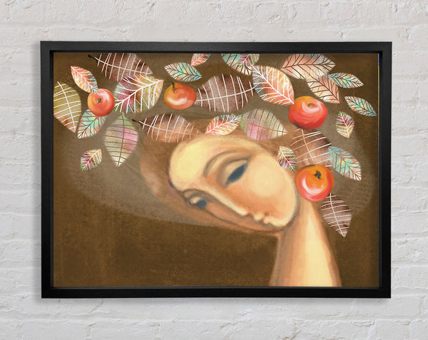 Apple Lady Framed Print