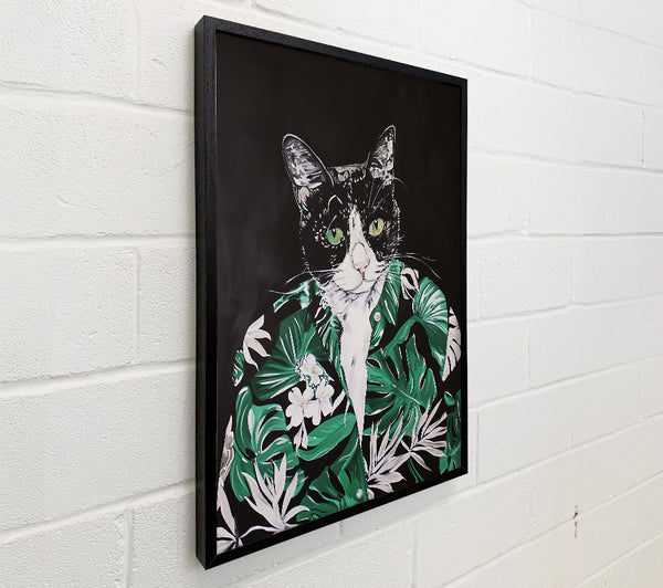 Green Feline Fashionista