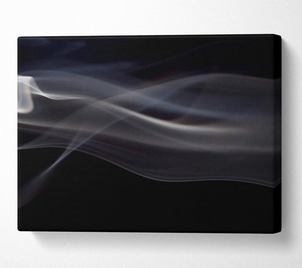  A Canvas Print of White Smoke Abstraction Canvas Wall Art