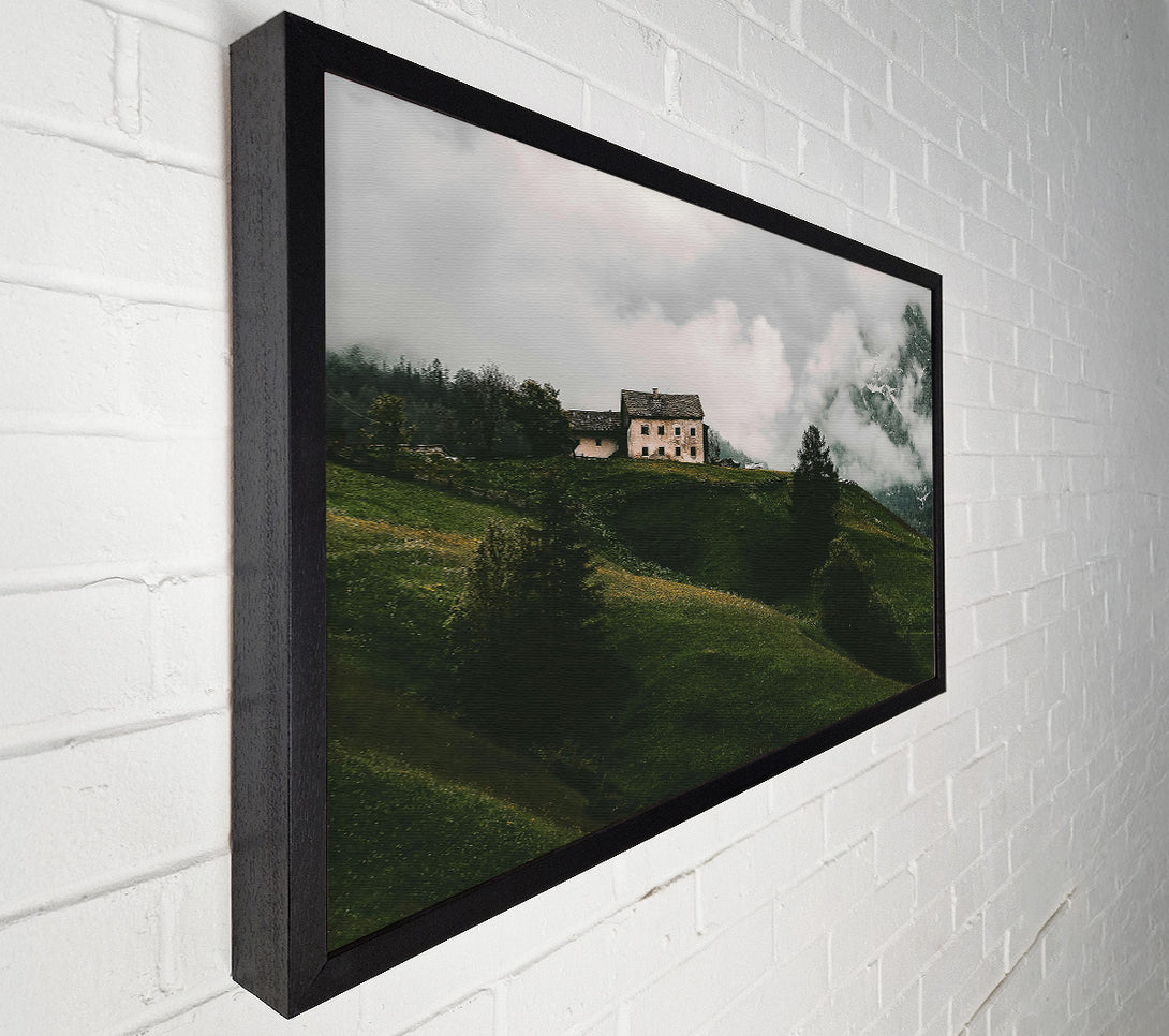 A Canvas Print of Green Hills Solitude Canvas Print