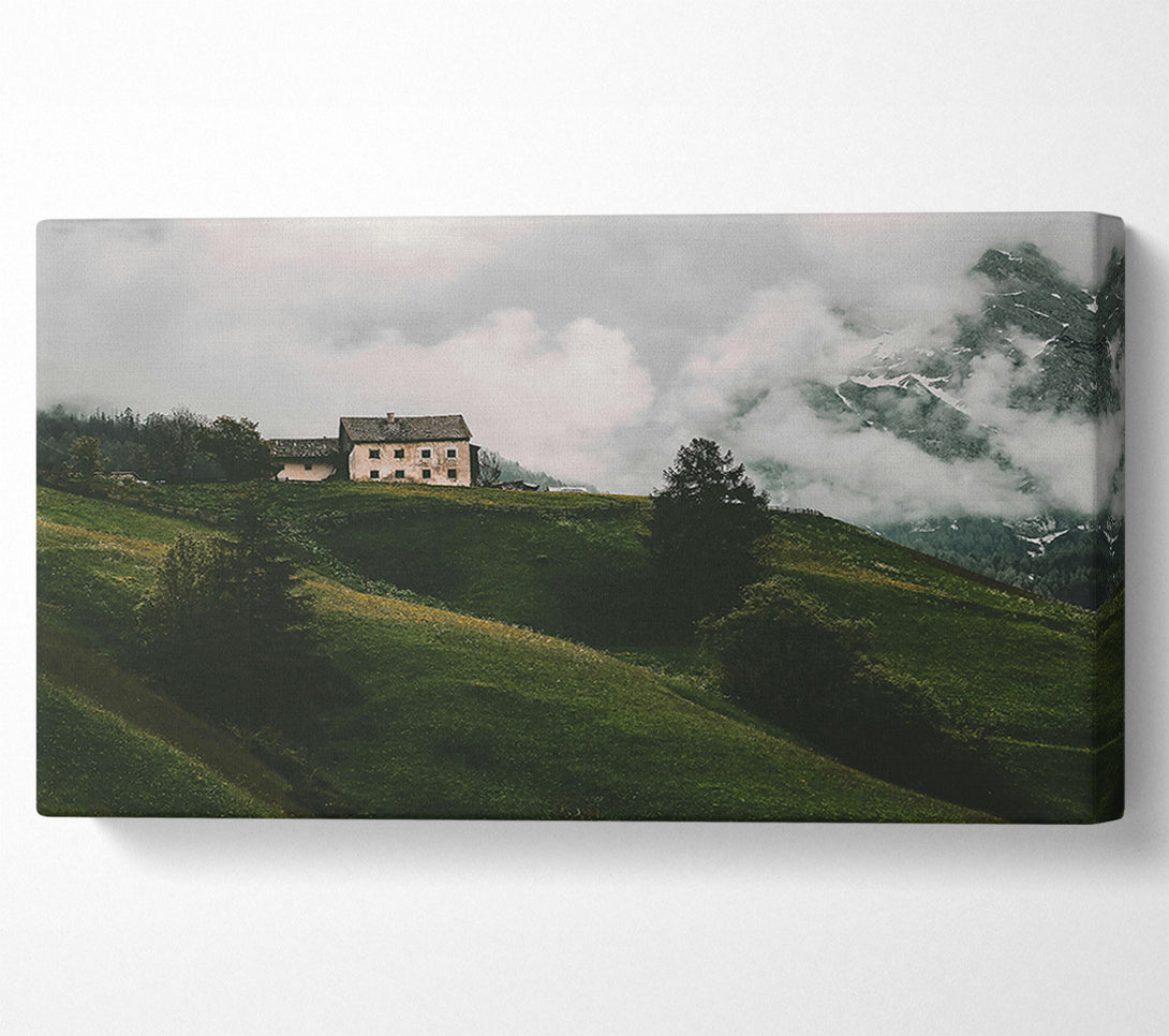  A Canvas Print of Green Hills Solitude Canvas Print