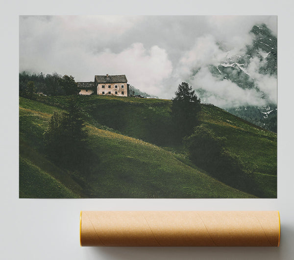 Green Hills Solitude Poster