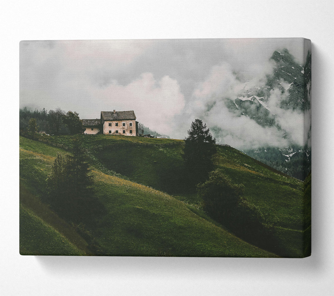  A Canvas Print of Green Hills Solitude Canvas Print
