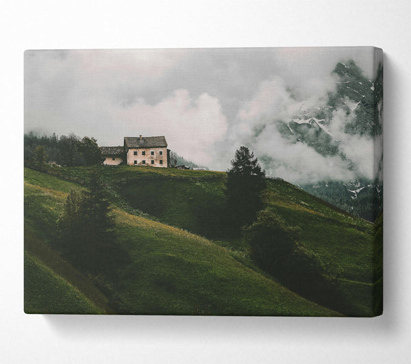  A Canvas Print of Green Hills Solitude Canvas Print